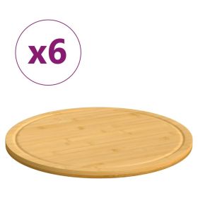 Chopping Boards 6 pcs ï¿½ï¿½15.7"x0.6" Bamboo