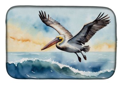 Pelican Soaring Dish Drying Mat Absorbent Dish Drying Mat Pad for Kitchen Counter Dish Drainer Mat for Countertop, 14 x 21", Multicolor