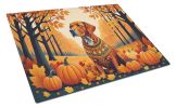 NEW Vizsla Fall Glass Cutting Board Decorative Tempered Glass Kitchen Cutting and Serving Board Large Size Chopping Board