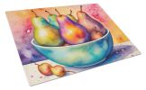 NEW Colorful Pears Glass Cutting Board Decorative Tempered Glass Kitchen Cutting and Serving Board Large Size Chopping Board