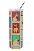 Lots of Fawn French Bulldog Stainless Steel Skinny Tumbler Vacuum Double Walled Reusable Insulated Tumbler Travel Cup for Coffee Cocktails Gift with L