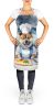 Akita The Chef Apron Cooking Kitchen Server Baking Crafts Gardening for Adult Women Men, Unisex, Large, Multicolor