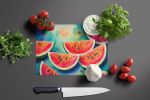 NEW Colorful Watermelons Glass Cutting Board Decorative Tempered Glass Kitchen Cutting and Serving Board Large Size Chopping Board