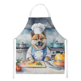 Akita The Chef Apron Cooking Kitchen Server Baking Crafts Gardening for Adult Women Men, Unisex, Large, Multicolor