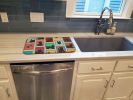 Lots of Scottish Terrier Dish Drying Mat Absorbent Dish Drying Mat Pad for Kitchen Counter Dish Drainer Mat for Countertop, 14 x 21", Multicolor