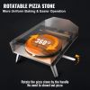 VEVOR Outdoor Pizza Oven, 16-inch, Gas Fired Pizza Maker, Portable Outside Stainless Steel Pizza Grill with 360ï¿½ï¿½ Rotatable Pizza Stone