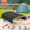 VEVOR Outdoor Pizza Oven, 16-inch, Gas Fired Pizza Maker, Portable Outside Stainless Steel Pizza Grill with 360ï¿½ï¿½ Rotatable Pizza Stone
