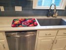 Colorful Pomegranates Dish Drying Mat Absorbent Dish Drying Mat Pad for Kitchen Counter Dish Drainer Mat for Countertop, 14 x 21", Multicolor
