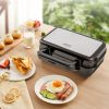 3-in-1 Sandwich Maker with Removable Non-Stick Plates