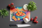 NEW Colorful Oranges Glass Cutting Board Decorative Tempered Glass Kitchen Cutting and Serving Board Large Size Chopping Board