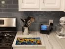 NEW Sunflowers in Watercolor Glass Cutting Board Decorative Tempered Glass Kitchen Cutting and Serving Board Large Size Chopping Board