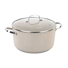 Korkmaz Granita Aluminum Nonstick Casserole with Lid in Tan (Size: 3 liter)