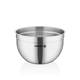 Korkmaz Gastro Proline  Stainless Steel Mixing Bowl in Silver (Size: 3.2 quart)