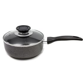 Brentwood Saucepan Aluminum Non-Stick-Gray (Size: 3 quart)