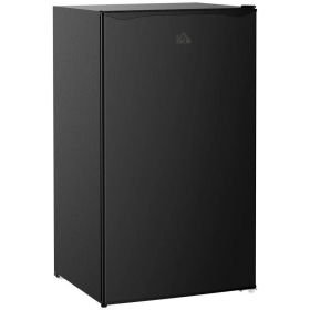 Compact Refrigerator Mini Fridge/Freezer 3.2 Cu.Ft, (Color: Black)