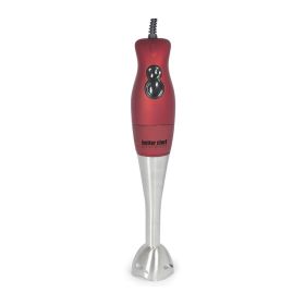 Better Chef DualPro Handheld Immersion Blender / Hand Mixer (Color: Red)