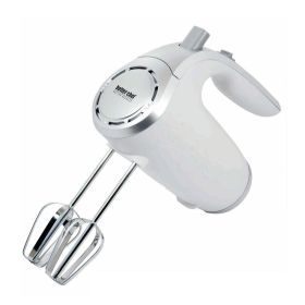 5-Speed 150-Watt Hand Mixer w/ Silver Accents (Color: White)