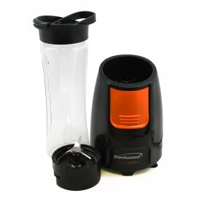Brentwood Blend-To-Go Personal Blender (Color: Black and Orange)