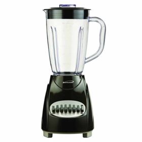 Brentwood 12 Speed Blender with Plastic Jar (Color: Black)