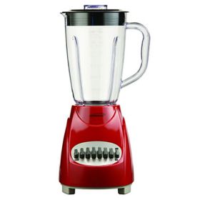 Brentwood 12 Speed Blender with Plastic Jar (Color: Red)