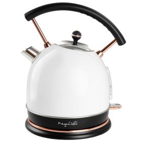 MegaChef 1.8 Liter Half Circle Electric Tea Kettle (Color: White)