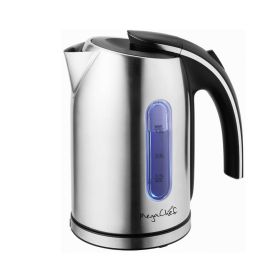 MegaChef Stainless Steel Electric Tea Kettle (Size: 1.2 liter)
