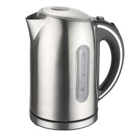 MegaChef Stainless Steel Electric Tea Kettle (Size: 1.7 liter)