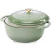 6-Quart Large Enamel Cast-Iron Dutch Oven Kitchen Cookware