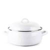 4-Quart Porcelain-Coated Steel Dutch Oven with Lid and Stainless Steel Trim