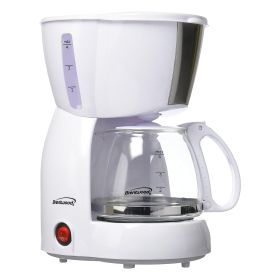 Brentwood 4 Cup Coffee Maker (Color: White)