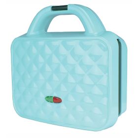 Brentwood Couture Purse Non-Stick Dual Waffle Maker with Indicator Lights (Color: Blue)