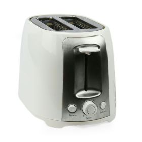Brentwood 2 Slice Cool Touch Toaster (Color: White and Stainless Steel)