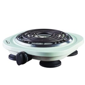 Brentwood Electric 1000 W Single Burner - Black (Color: White)