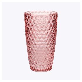 Diamond Cut Acrylic Glasses Drinking Set of 4 (19oz), Plastic Drinking Glasses, BPA Free Cocktail Glasses, Drinkware Set, Drinking Water Glasses (Color: as Pic)